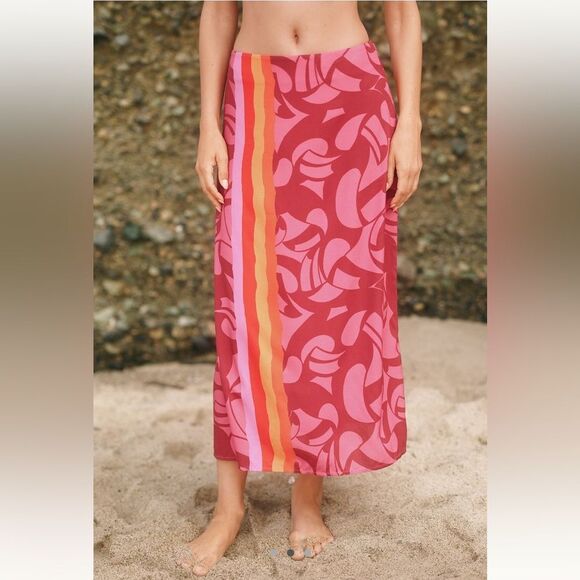 Farm Rio x Anthropologie Midi Slip Skirt - Picture 2 of 3